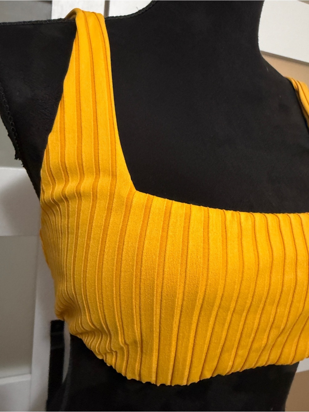 Billabong Ribbed Swim Top Yellow - Picture 3 of 9
